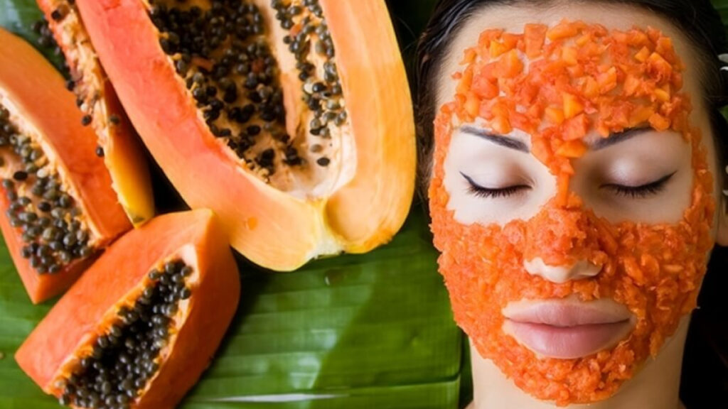 papaya brighten face