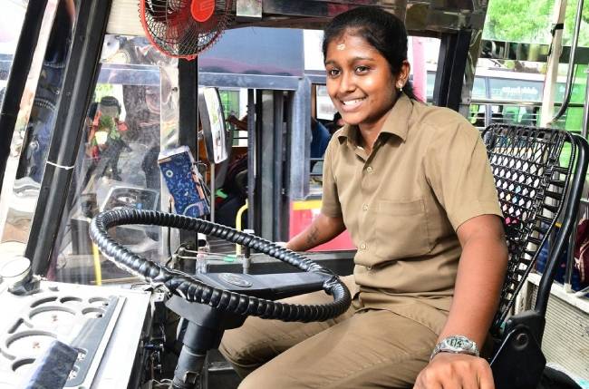 kovai first woman bus driver sharmila interview coimbatore og 1