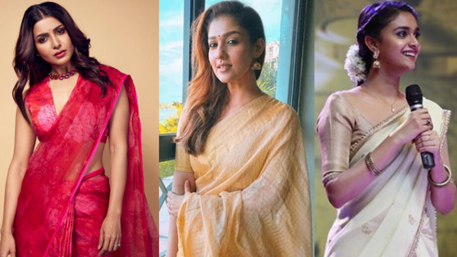 keerthy suresh vs nayanthara vs samantha akkineni which south diva looks most gorgeous in silk saree and bindi look vote now 920x518 1 1