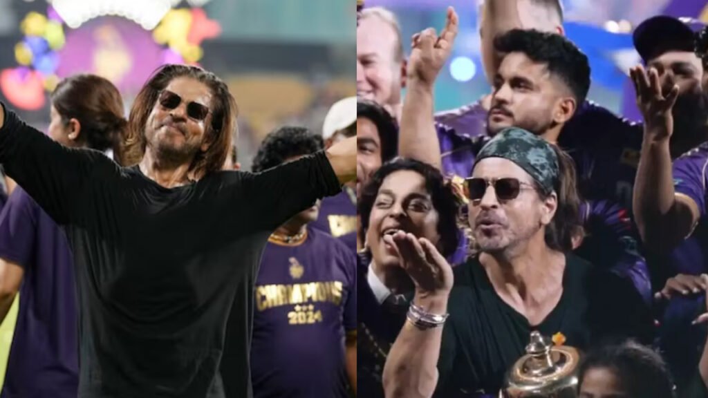 kkr shah rukh khan flying kiss