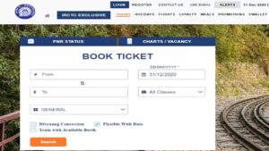 How many tickets can one book per month on the IRCTC website?