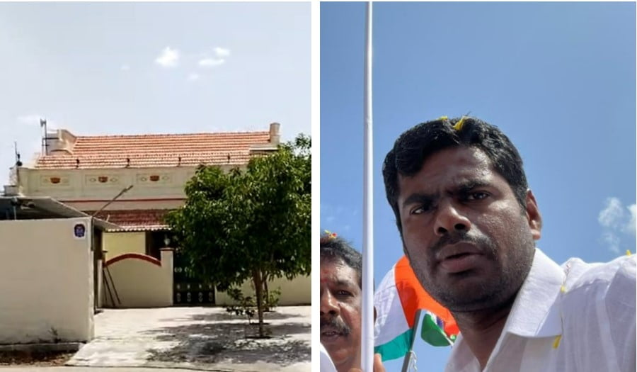 annamalai | சென்னை பனையூரில் உள்ள அண்ணாமலை வீட்டின் முன்பு ஏராளமான போலீஸார் குவிப்பு.. பரபரப்பு