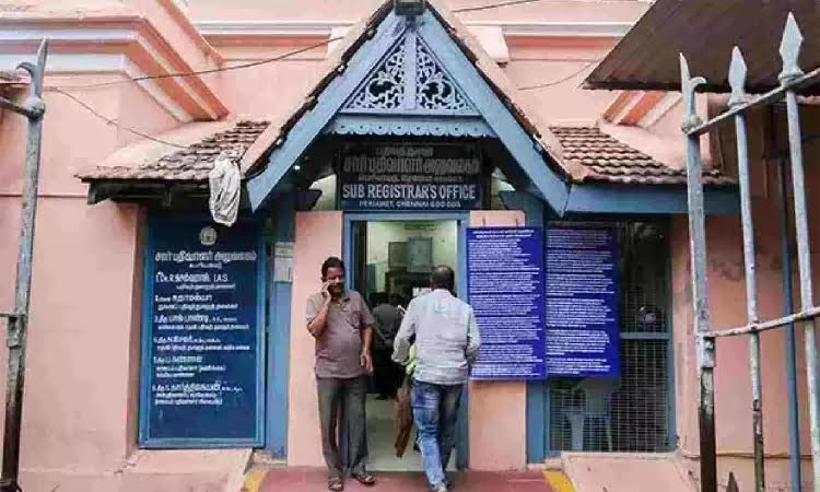 Revenue of Rs.224 crores on July 12 for the Tamil Nadu government's deed registration department