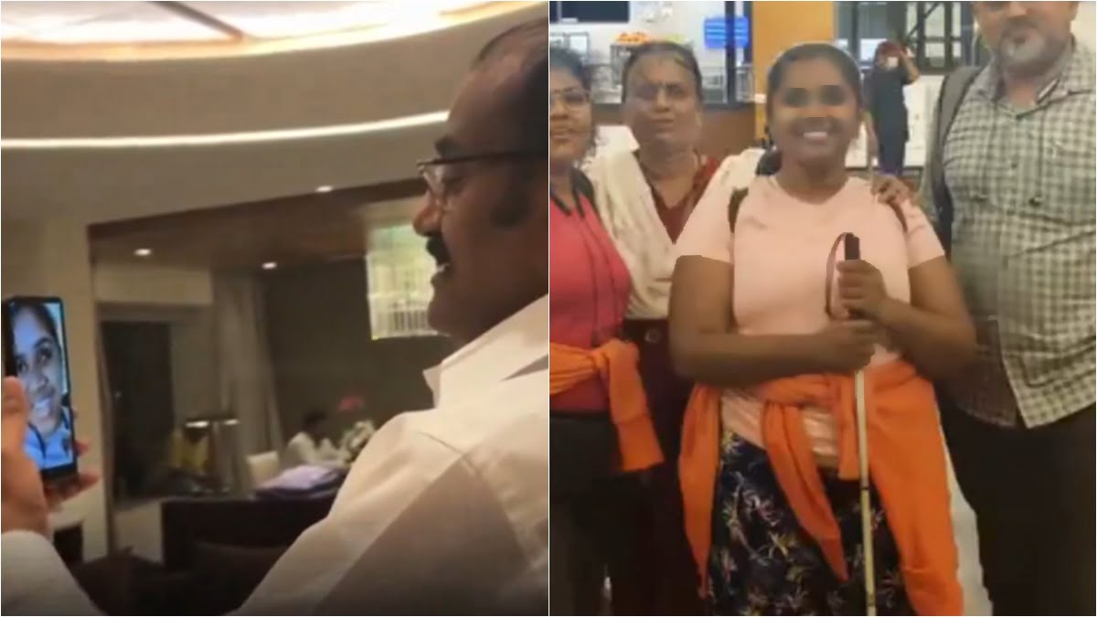 அமெரிக்கா போக ஆசைப்பட்ட மாற்றுத்திறனாளி பின்னணி பாடகி.. உடனே நிறைவேற்றிய நடிகர் நெப்போலியன்