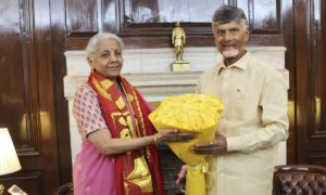 Chandrababu Naidu met nirmala Sitharaman, seeks financial aid for debt-ridden Andhra