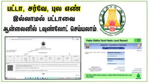How to get Patta Chitta documents in Tamilnadu anywhere anytime? patta chitta online
