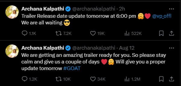 Archana Kalpathi Goat Update