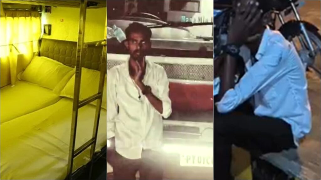 A drunken driver of an Omni bus was arrested in pollachi, near Coimbatore