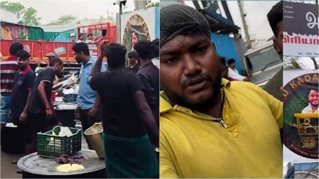 The famous Appu Biryani shop in Thiruvekkad, Chennai, has been sealed, and the owner is protesting