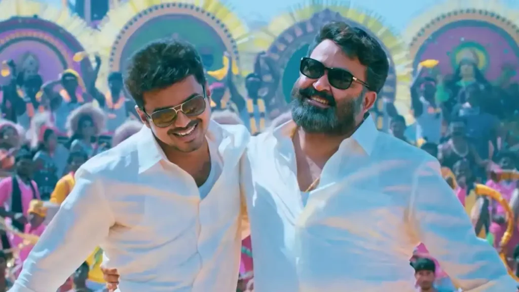 Jilla BTS Vijay and Mohanlal