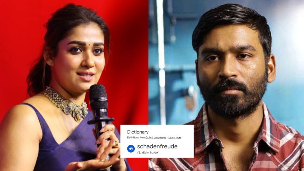 Nayanthara German Word to Dhanush