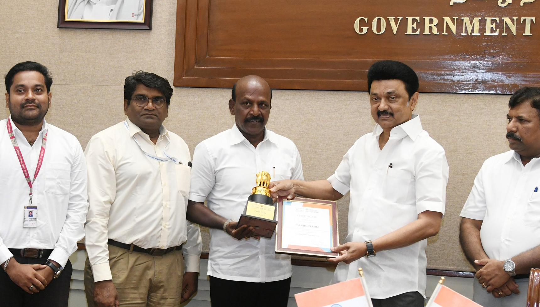 Tamilnadu gets Award