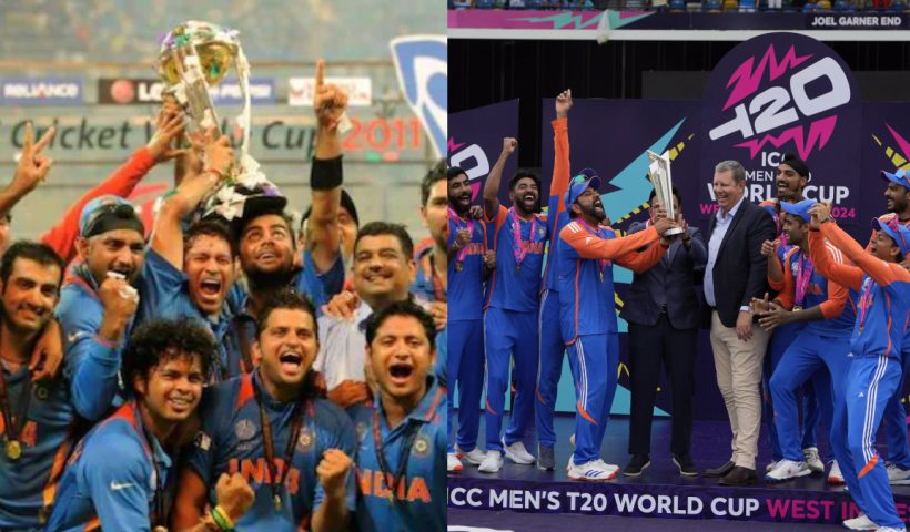 2011 WC and 2024 T20 wc for india