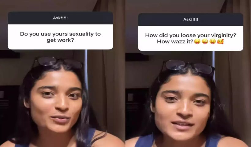 actress chaithra achar's clever response on Instagram Live is receiving praise