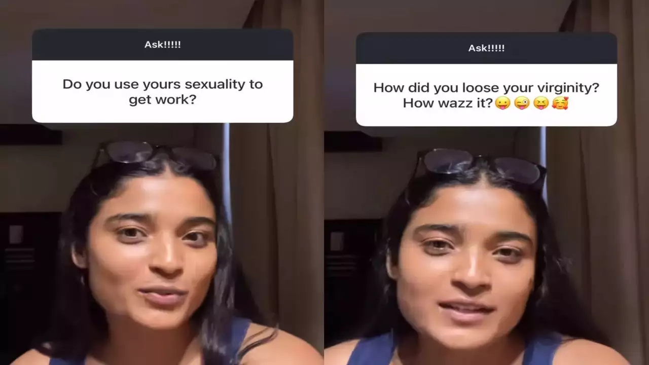 actress chaithra achar's clever response on Instagram Live is receiving praise