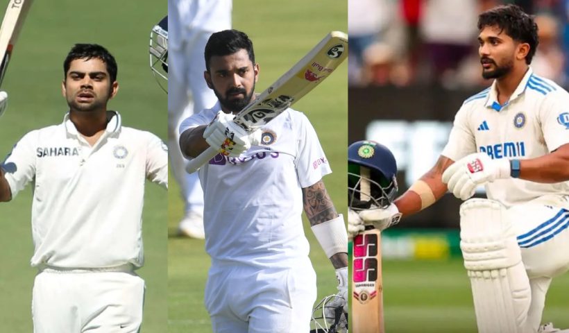 Kohli rahul and nitish reddy first test century