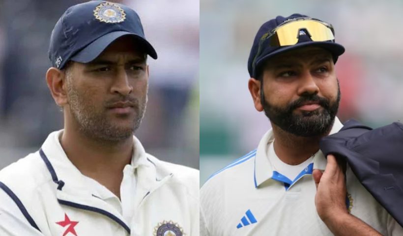 Rohit and Dhoni in Test