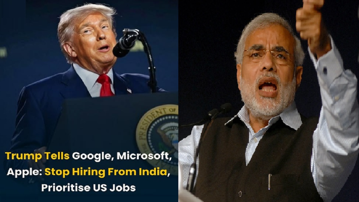 அவுட்சோர்ஸிங்கை நிப்பாட்டிடுவியா? எங்கே நிறுத்தி பாரு.. படுத்தே விட்டாரய்யா டிரம்ப்.. கத்தியின்றி ரத்தமின்றி யுத்தமின்றி சாதித்த மோடி.. இப்படி ஒரு தலைவரா? ஆச்சரியத்தில் உலக நாடுகள்.. உலகை இந்தியா வழிநடத்தும் காலம் நெருங்கிவிட்டது..
