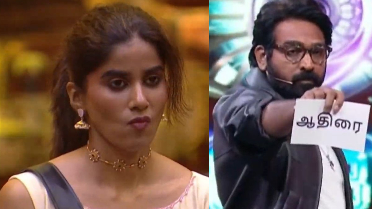 Bigg Boss 9 Tamil : எலிமினேட் ஆனதும் இப்டி சொல்லிட்டீங்களே.. தனது தப்பை மறைக்க ஆதிரை சொன்ன வார்த்தை.. விவாதமான சம்பவம்..