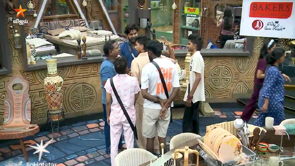 ரெண்டு நாள்ல எத்தனை முறை டா சண்ட போடுவிங்க.. திவாகரால் தான் விஜய் டிவிக்கு டிஆர்பி ஏறுது.. 90 நாள் நிச்சயம் இருப்பார். கன்டென்ட் மன்னன்.. அடிக்க கை ஓங்கிய FJ மற்றும் கம்ருதீன்.. விஜய் சேதுபதி வறுத்து எடுப்பாரா?