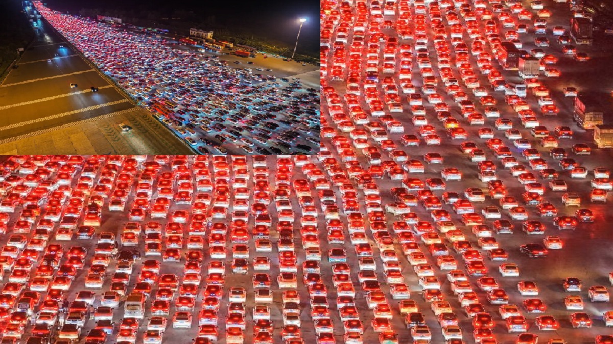 8 நாட்கள் விடுமுறை என்றால் இப்படியும் ஆகுமா? ஒரே நேரத்தில் பயணம் செய்த 88 கோடி பேர்.. அதில் 80% சொந்த காரில்.. 24 மணி நேரம் வாகன நெரிசலால் சாலையில் நின்ற கார்கள்.. ஆனால் அதே நேரத்தில் ரூ. 9,30,000 கோடி சுற்றுலா வருமானம்..