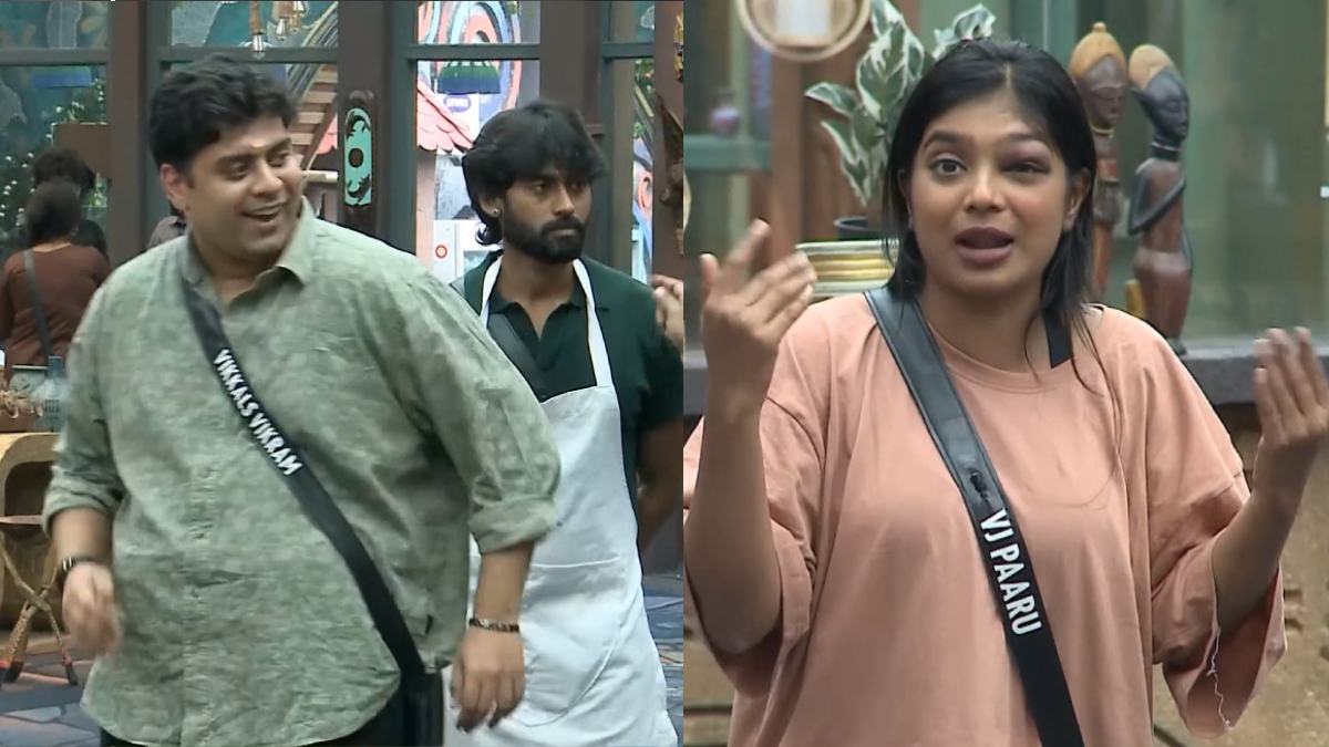 Bigg Boss 9 Tamil : இப்போ புரிஞ்சு போச்சு உன்ன பத்தி.. பார்வதி – சபரி சண்டைக்கு நடுவே விக்ரம் பாத்த வேலை.. பத்தி எரிஞ்ச பிக் பாஸ் வீடு..