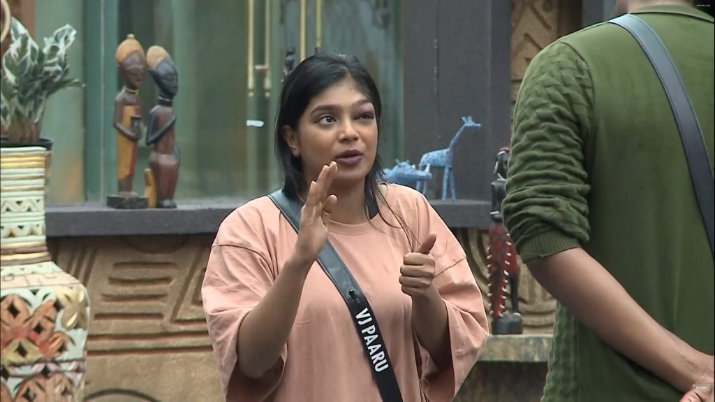 Parvathy in Captaincy Task bb