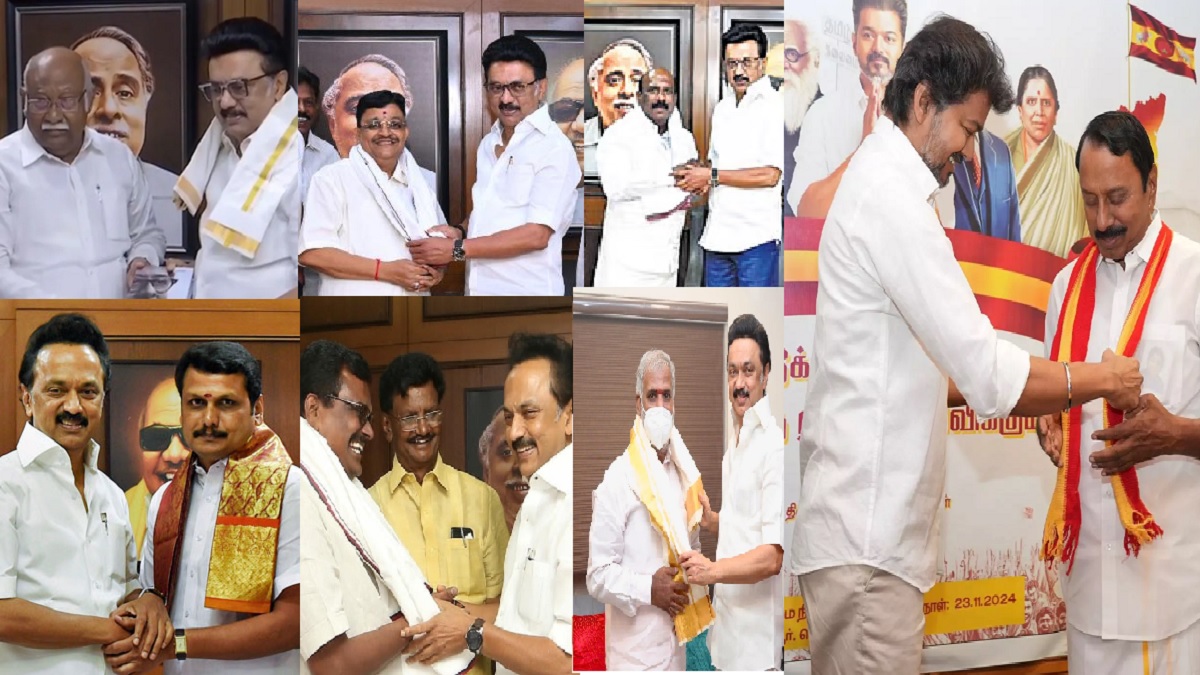 அதிமுகவில் இருந்து திமுகவுக்கு சென்றவர்கள் மனோஜ் பாண்டியன், வி. மைத்ரேயன், மருது அழகுராஜ் , அன்வர் ராஜா, தோப்பு வெங்கடாசலம்.. இதற்கு முன் செந்தில் பாலாஜி, சாத்தூர் ராமசந்திரன், எஸ். ரகுபதி, அனிதா ராதாகிருஷ்ணன், ஆர்.எஸ். கண்ணப்பன், பி.கே. சேகர்பாபு, எஸ். முத்துசாமி, கே.கே.எஸ்.எஸ்.ஆர். ராமச்சந்திரன், ஈ.வி. வேலு. தங்கத்தமிழ் பாண்டியன்.. எதாவது பரபரப்பு நடந்ததா? ஆனால் செங்கோட்டையன் தவெகவுக்கு சென்றதால் ஏன் ஒரு வாரமாக பரபரப்பு?