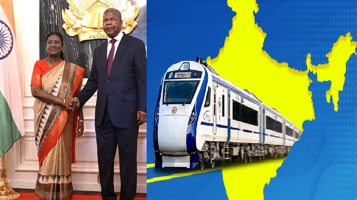 ஏற்றுமதியாகிறது வந்தே பாரத் ரயில் .. அங்கோலா நாடு வாங்க ஆர்வம்.. அங்கோலாவில் உள்ள அரிய வகை கனிமங்களில் முதலீடு செய்யும் இந்தியா.. ஜனாதிபதி திரெளபதி முர்மு அங்கோலா பயணத்தில் முக்கிய பேச்சுவார்த்தை.. அங்கோலா இந்தியாவுக்கு எண்ணெய் கொடுக்கும்.. இந்தியா அங்கோலாவுக்கு வந்தே பாரத் கொடுக்கும்..!