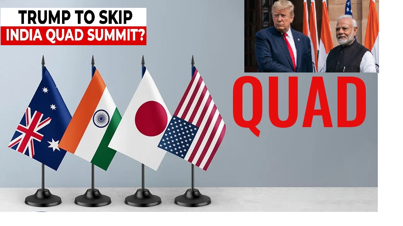 இந்தியா இல்லாமல் குவாட் அமைப்பா? டிரம்ப் எடுத்த முடிவால் குவாட் நாடுகள் அதிர்ச்சி.. இந்தியாவை ஒதுக்கிவிட்டு டிரம்ப்பால் என்ன சாதிக்க முடியும்? ஜோ பைடன் காலத்தில் உச்சத்தில் இருந்த குவாட், இந்தியாவை ஒதுக்குவதால் தேய்ந்து வருகிறதா? சர்வதேச அரசியல் பார்வையாளர்கள் எச்சரிக்கை..!