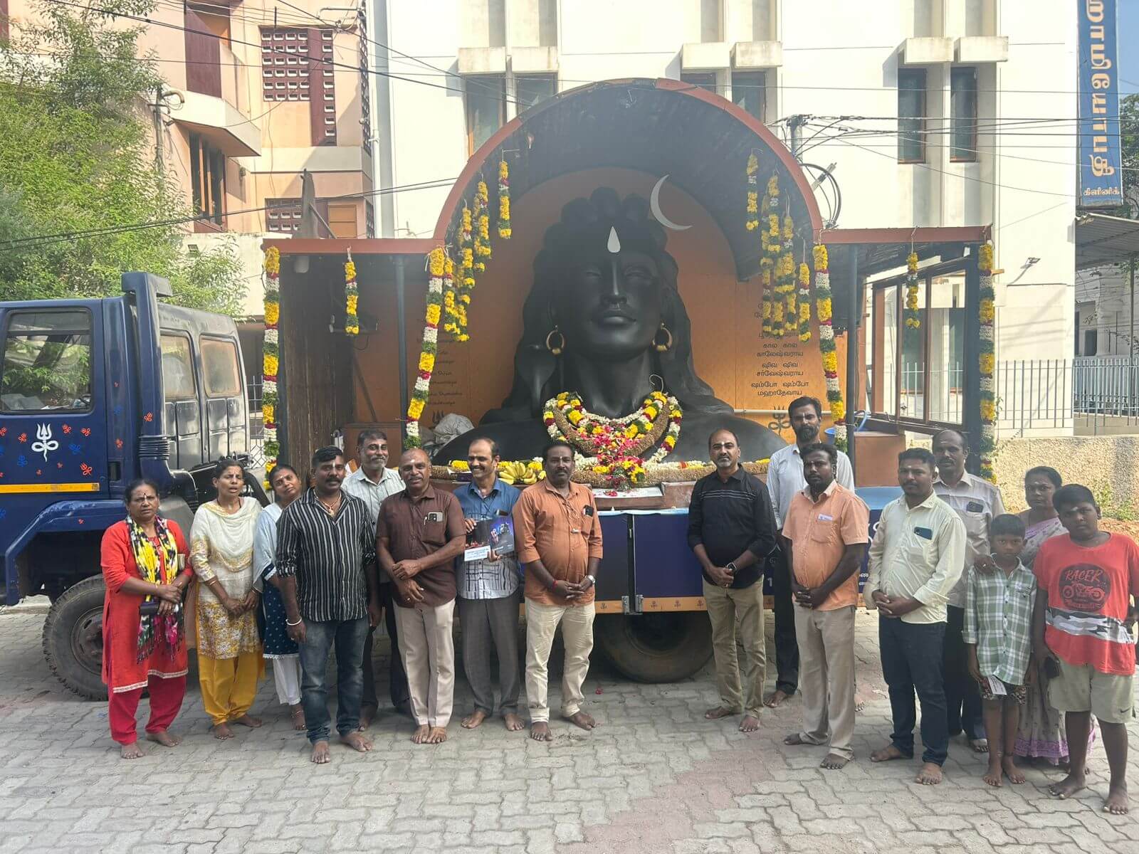 தென்மண்டல ஆதியோகி ரத யாத்திரை! மதுரையில் பாடல் பெற்ற சிவத்தலங்கள் வழியாக பயணம்!!