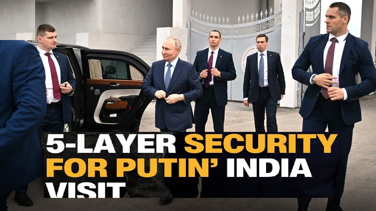 புதின் பாதுகாப்பில் 5 அடுக்குகள்.. முதல் அடுக்கில் டெல்லி காவல்துறை.. இரண்டாவது அடுக்கில் NSG.. 3வது அடுக்கில் SPG.. 4வது அடுக்கில் RAW.. 5வது அடுக்கில் IB.. இதுபோக ட்ரோன் பறக்க தடை.. கூடுதல் பாதுகாப்புக்கு AI டெக்னாலஜி.. அதுமட்டுமல்ல Root Sanitization மற்றும் Anti-Sniper Units படை.. இதுபோக ரஷ்யாவில் இருந்து வந்துள்ள 100 பாதுகாப்பு அதிகாரிகள்.. இதையெல்லாம் மீறி எவனாவது பக்கத்தில் வந்தால் சாம்பல் தான்..