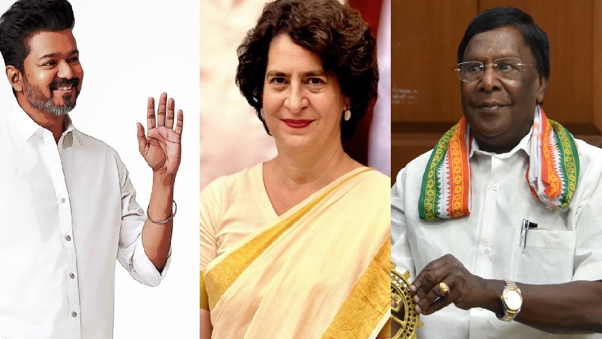 தமிழ்நாட்டில் விஜய் முதல்வர் வேட்பாளர்.. கேரளாவில் பிரியங்கா காந்தி முதல்வர் வேட்பாளர்? புதுவையில் நாராயணசாமி முதல்வர் வேட்பாளர்? பக்கா திட்டம் போடும் ராகுல் காந்தி.. சென்னை வரும் ராகுல் – பிரியங்கா காந்தி? விஜய்யுடன் பேச்சுவார்த்தையா? முடிவுக்கு வருகிறதா திராவிட கட்சிகளின் ஆதிக்கம்? ராகுல் – பிரியங்காவுக்கு முழு சுதந்திரம் கொடுத்த சோனியா காந்தி?