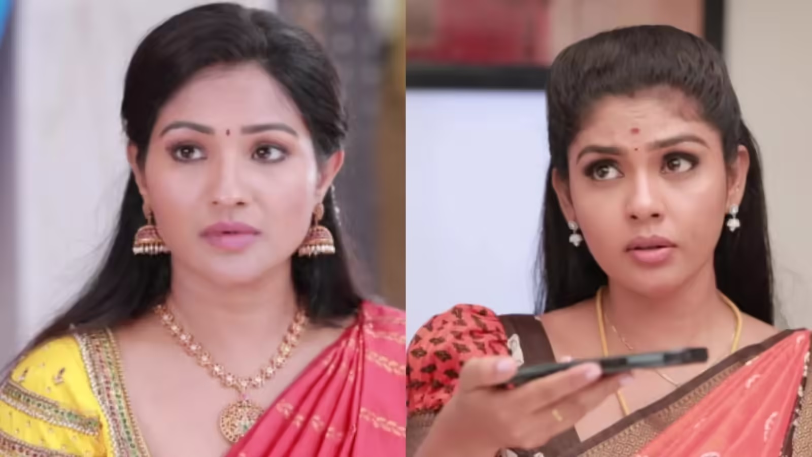 முதல்ல இந்த ஒழுகுற குழாய் மாதிரி ‘நொய்யு நொய்யு’ன்னு அழுறதை நிறுத்துடி… கண்ணீர்ல கரையுறதுக்கு இது ஒன்னும் உப்பு பொம்மை இல்ல, உன் வாழ்க்கை! பெத்தவங்க பேச்சு கேட்கலாம், ஆனா அவங்க பேச்சை கேட்டு உன் வாழ்க்கையையே கெடுத்துக்க கூடாது! தங்கமயிலை வறுத்தெடுக்கும் மீனா..!