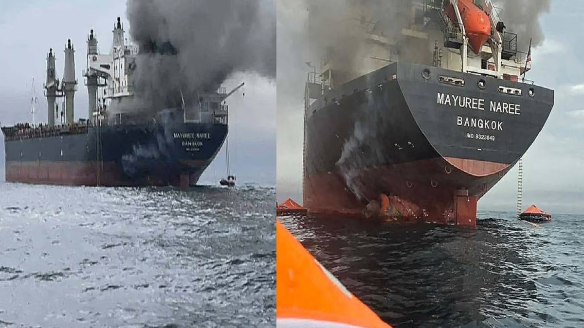 ஈரான் எச்சரிக்கையை மீறி ஹார்முஸ் நீரிணை வழியாக சென்ற 3 தாய்லாந்து எண்ணெய் கப்பல்கள்.. மர்ம ஏவுகணை தாக்குதலால் பற்றி எரியும் கப்பல்.. அமெரிக்கா காப்பாத்தும், பிரிட்டன் காப்பாத்தும்ன்னு எவனாவது ஹார்முஸ் வழியா வந்தீங்க, சாம்பல் தான்.. ஒரு சொட்டு ஆயில் கூட இந்த வழியா போக விடமாட்டோம்.. ஈரானை அடிச்சா உலகத்துக்கே வலிக்கும்ன்னு புரிய வைப்போம்.. கச்சா எண்ணெய் இல்லாமல் உலகமே ஸ்தம்பிக்க போவுது.. நாங்க யாருன்னு இப்ப புரிஞ்சதா.. ஈரான் கொக்கரிப்பு..!