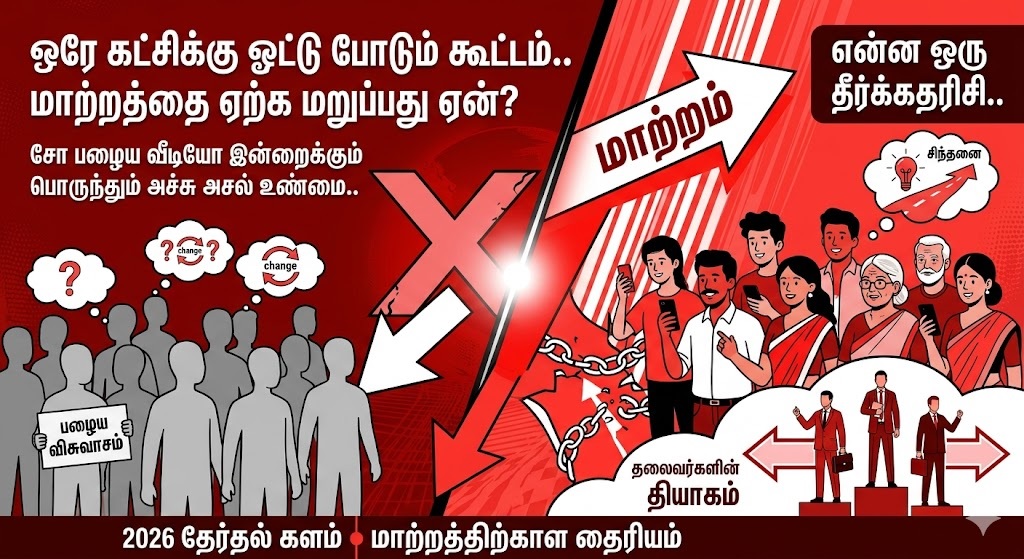 ஒரே கட்சிக்கு ஓட்டு போடும் கூட்டம்.. மாற்றத்தை ஏற்க மறுப்பது ஏன்? சோ பழைய வீடியோ இன்றைக்கும் பொருந்தும் அச்சு அசல் உண்மை.. என்ன ஒரு தீர்க்கதரிசி..