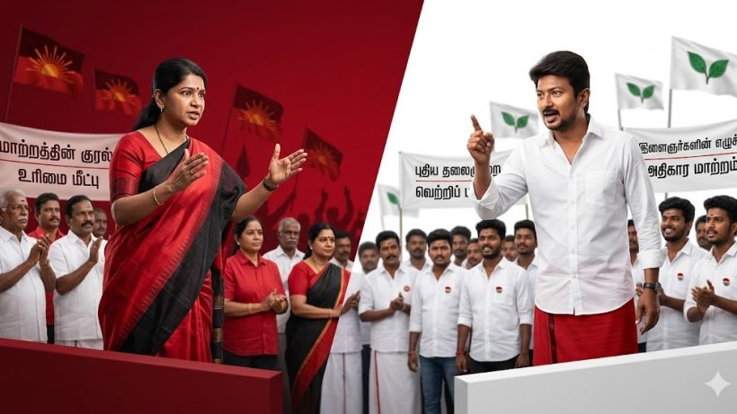 kanimozhi vs udhayanidhi