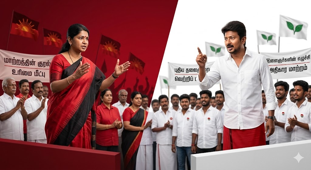 kanimozhi vs udhayanidhi