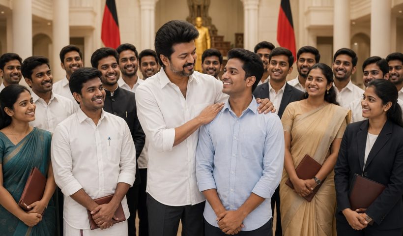 vijay with youths