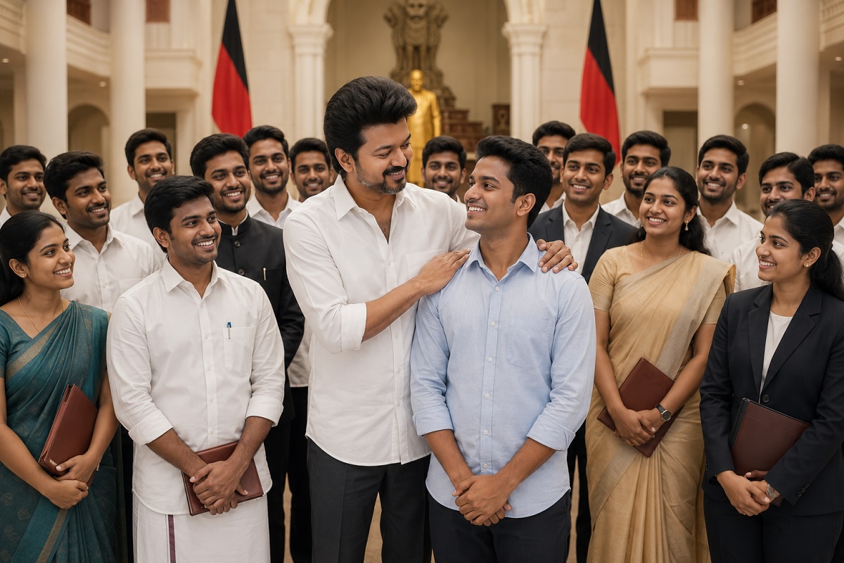 vijay with youths