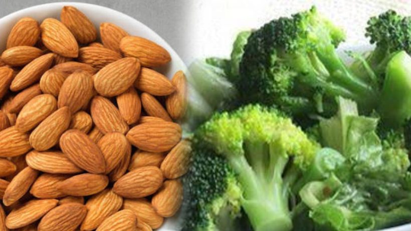 almond, procoli