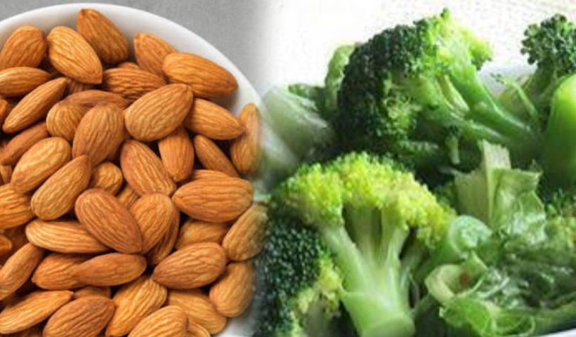 almond, procoli