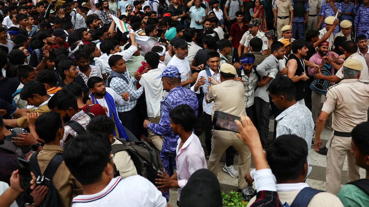 delhi protest