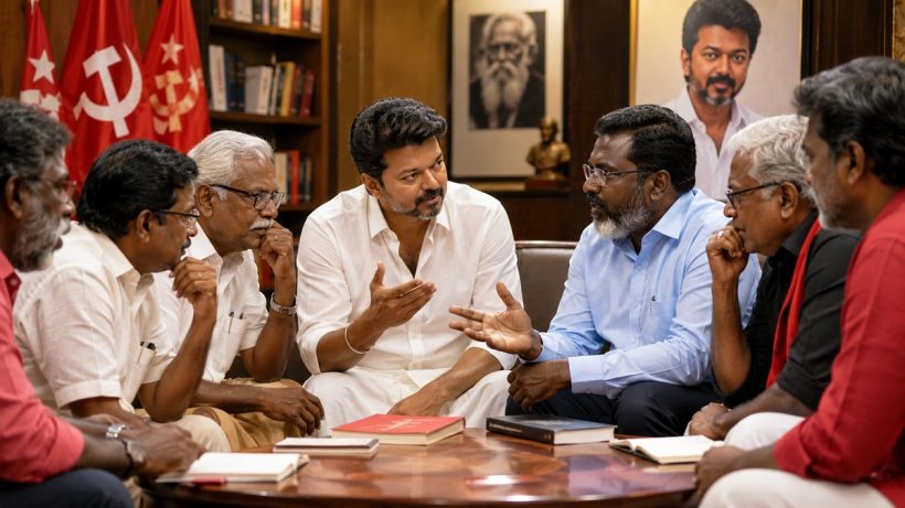 vijay left and vck