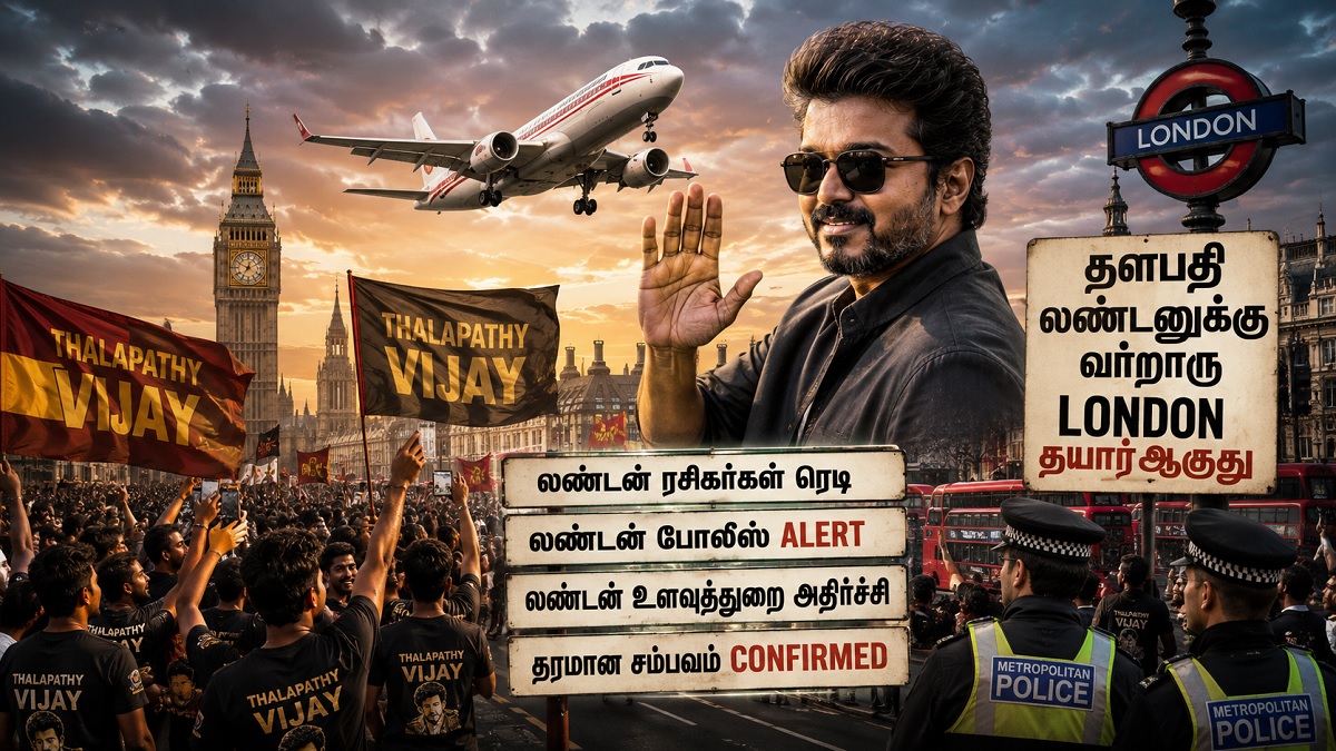 தளபதி லண்டனுக்கு வர்றாரு.. இப்பவே தயாராகும் லண்டன் தமிழ் ரசிகர்கள்.. லண்டன் போலீஸை திணறடிக்கனும்.. நம்ம மாஸ் என்னன்னு காமிக்கனும்.. இப்பவே குழு குழுவாக ஆலோசனை செய்யும் லண்டன் விஜய் ரசிகர்கள்..