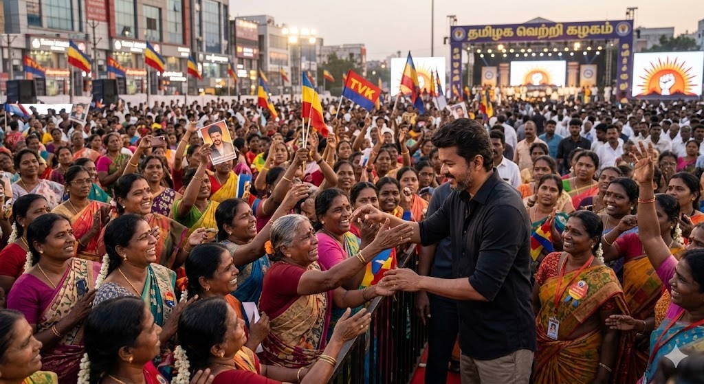 vijay with women